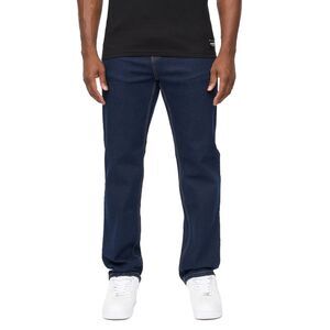Crosshatch Mens Detendu Relaxed Fit Jeans / Raw Wash